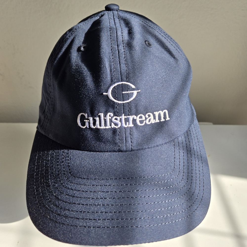 Gulfstream Hat Blue Adjustable Embroidered Private Jet‎ Aviation Cap Dad